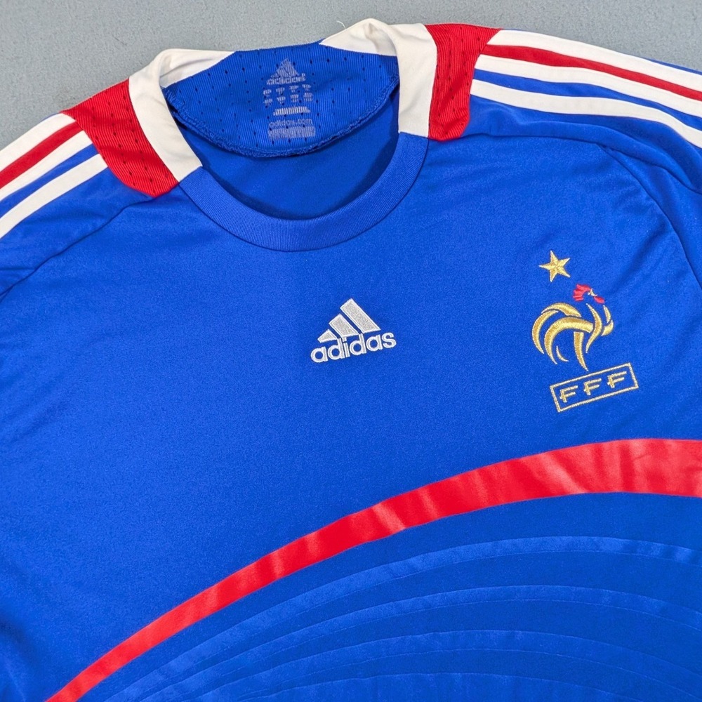 Adidas‎ France Soccer Jersey Mens XL Blue 2007 Home Kit World Cup